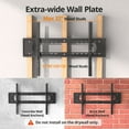 thumbnail image 4 of MountLiving Heavy Duty Tilting TV Wall Mount, 65-120 inch TVs, 220 lbs Capacity, Max VESA 900x600mm, Fits 16/24/32 inch Studs, LED/OLED/LCD Compatible, 4 of 7