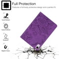thumbnail image 3 of Allytech Case for iPad Mini 2021(6th Gen 8.3 inch), iPad Mini 6 Cover, Embossed Floral & Butterfly PU Leather Folio Anti-Slip Stand Auto Sleep Wake Card Holder Case for iPad Mini 6th Gen 2021, Purple, 3 of 7