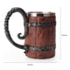 thumbnail image 2 of Taza de cerveza de 500ml taza de bebida de madera de simulación resistente al calor para bebidas de té y café, 2 of 5