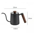 thumbnail image 5 of Durable Stainless Steel Coffee Maker Kettle Durable 600ml Thin Mouth Gooseneck Coffee Pot Kettle Drip Kettle Coffee Kettle Teapot for Home , black, 5 of 8
