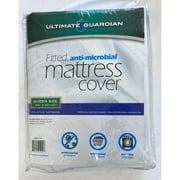 Ultimate Guardian Fitted Polyester Mattress Protector, Queen, Waterproof, Dust Mite Protection