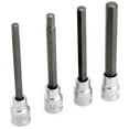 thumbnail image 1 of Performance Tool Socket Set W86022 3/8 Inch Drive; Metric; Long Shank Disc Brake Caliper Hex Bit Socket Set; Hardened Alloy Steel Bits; With 6 Millimeter/7 Millimeter/8 Millimeter/10 Millimeter, 1 of 3