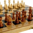 thumbnail image 3 of ODOMY Upgraded Chess Folding Wooden Chess Set with Storage Slots, 3 of 11