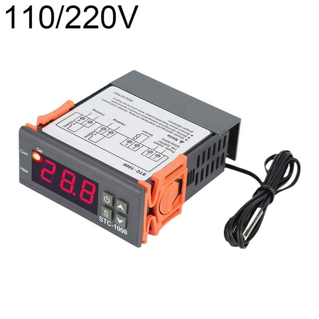 Controlador de temperatura digital STC 1000 de 12 V, 24 V y 220 V, termostato D4P7 F4S9