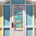 thumbnail image 2 of czcpp-Wooden Beach Wall Hanging Decor Sign Flip Flop Pool Decorations Outdoor Wall Decorations Summer Ocean Sign for Home Summer Tropical Coastal (Blue), 2 of 4