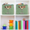 thumbnail image 6 of Yayeee 2 Pack Canvas Storage Basket with Handles for Shelves Fabric Bins Closet Organizer, Lemon Juice, 6 of 8