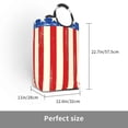 thumbnail image 2 of Disketp America Flags2 Square Laundry Bag Large Collapsible Dirty Clothes Bags With Handles Waterproof Essentials Storage For College Dorm, Family, 2 of 5