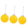 thumbnail image 5 of yotijay 3Pcs Pickleball Ornament Set Bag Keychain Christmas Tree Hanging Decorations for Yellow, 5 of 9