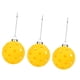 thumbnail image 5 of Juego de 3 adornos de Pickleball para colgar en el árbol de Navidad, decoración para llaves Amarillo, 5 of 9