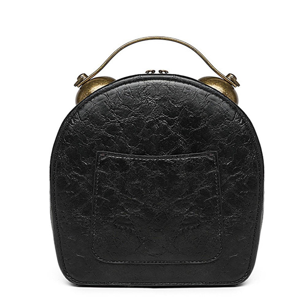 Jiibva Work Clock Handbag Antique Clock Design Messenger Bag Evening Party Crossbody Pu Leather Vintage Steam Messenger Bag