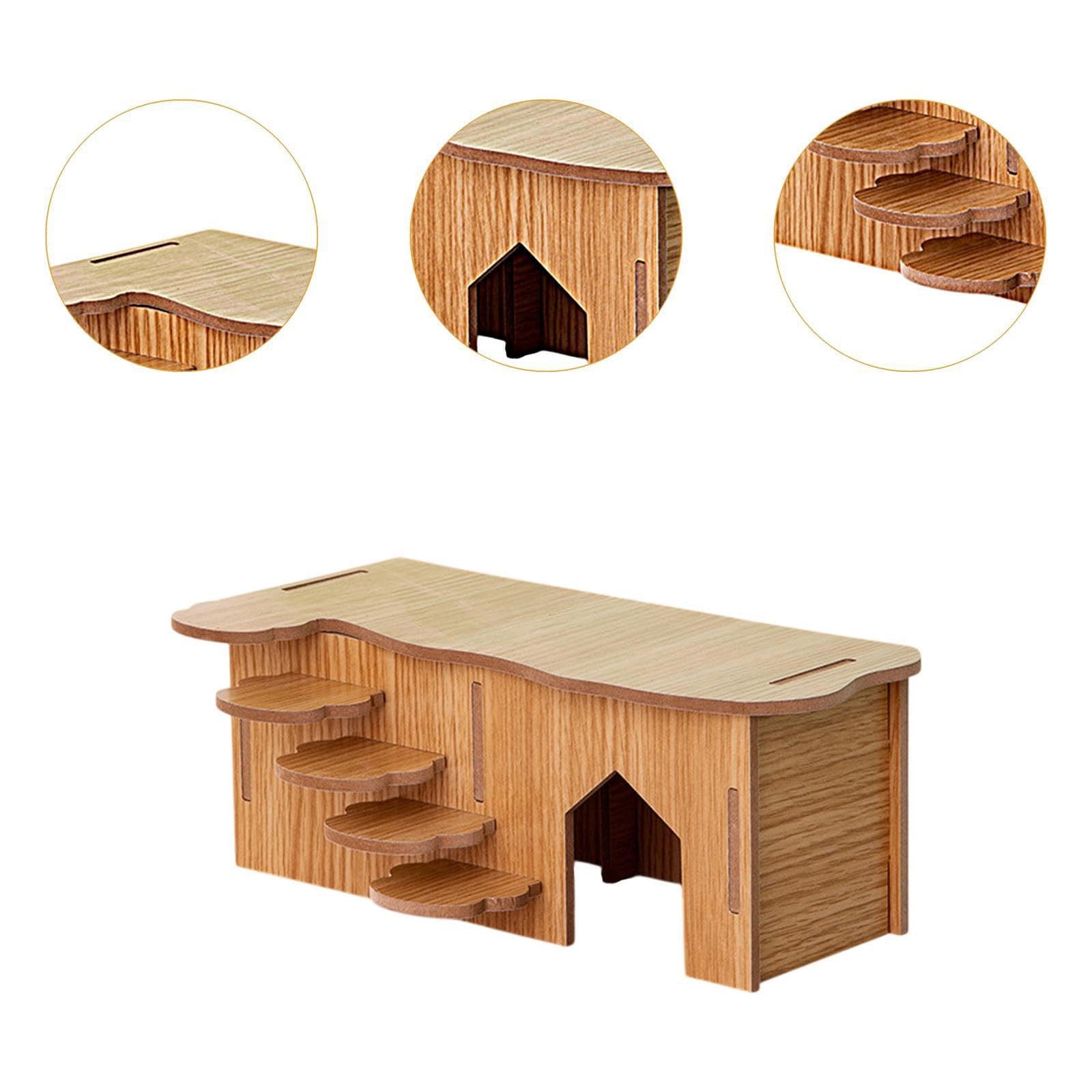 Natural Habitat for Hamster Indoor Small Pet Comfort Climbing Cave for Active Pet Chewing Cave
