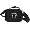 thumbnail image 1 of Hukapapa Lindo y lindo bolso de oso bordado Bolso de hombro de mujernegro, 1 of 5