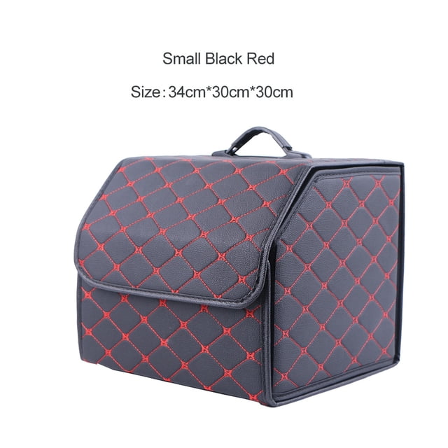 Caja organizadora para maletero de coche de gran capacidad, bolsa de almacenamiento de herramientas multiusos para coche, caja plegable de cuero para almacenamiento de emergencia Tan Jianjun unisex