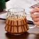 thumbnail image 4 of Taza de café de vidrio con asa | Taza americana transparente para bebidas frías y calientes | 12,5 x 12,5 x 15,5 cm | 1 unidad, 4 of 6