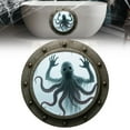 thumbnail image 2 of BNNG 3D Porthole Halloween Wall Decor - Gothic Scary Picture Hanging Panel for Haunted House, Spooky Prank Decoration (20cm, Round), 2 of 9