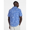 thumbnail image 4 of George Men's & Big Men's Modern Fit Poplin Button Up Shirt with Short Sleeves, Sizes XS-5XL, 4 of 5