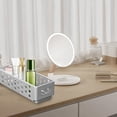 thumbnail image 4 of Ke1Clo Foldable Multifunctional Storage Box, Stackable Plastic Organizer with Hollow Ventilation Holes, Space-saving Container for Home Kitchen Desktop Cosmetics, Gray, 4 of 6