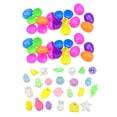 thumbnail image 3 of Huevos de Pascua,Huevos de Pascua con Figuras de Juguete Golosinas de Pascua,Rellenos de cestas de Pascua con figuras en miniatura,Regalos de fiesta de caza de huevos de Pascua 24 piezas, 3 of 9