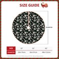 thumbnail image 3 of KLL Daisies Flowers Christmas Tree Skirt 30" ,Party Decorations Farmhouse for Christmas Decorations Holiday Party, 3 of 6