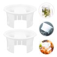thumbnail image 3 of 2pcs Glass Water Pitcher Plastic Lids Reusable Beverage Pitcher Jug Lids for Replacement, 3 of 5