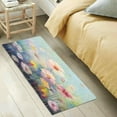 thumbnail image 5 of Wild Flower Kitchen Mat Soft and Absorbent Bath Mats for Bathroom Non Slip Quick Dry Shaggy Bath Carpet Machine Wash for Kitchen Bathroom Shower 39x20 in Home Decor, 5 of 7