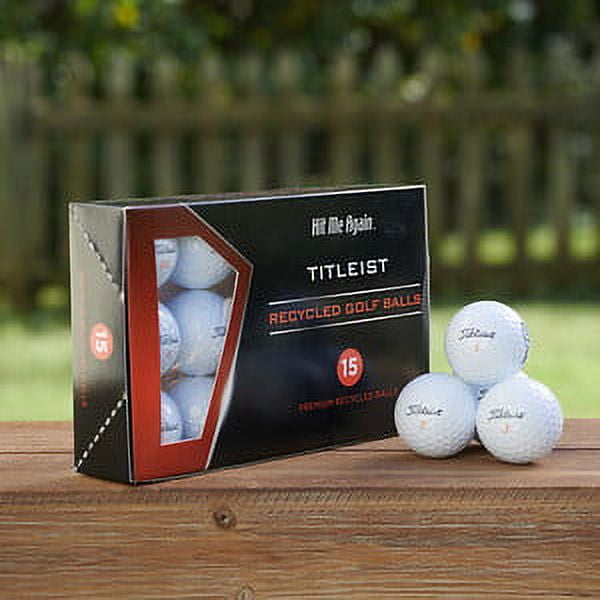 (4 pack) Hit Me Again Recycled Golf Balls, 15 Pack, Ionomer