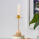 thumbnail image 3 of Porta Velas Cónicas Soporte de Madera y Metal Decorativo Centro de Mesa Ornamento Moderno Minimalista Adecuado para Bodas Celebraciones Salón, 3 of 8