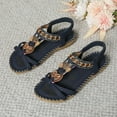 thumbnail image 6 of Wovix Women Trendy Sandals Summer Flats Casual Bohemian Dressy Thong Slippers Comfortable Lightweight Shoes Casual Daily Wear, 6 of 9