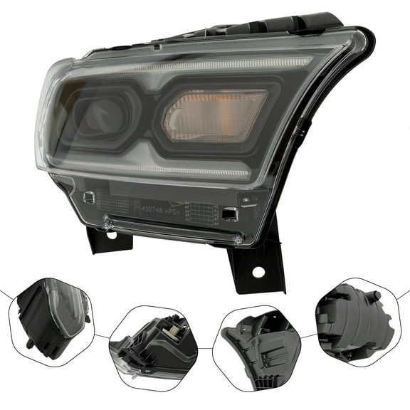 LED Right Side Headlight Passenger Side Halogen Headlight For Dodge Durango 2021 2022 2023 Right Passenger Side 68433778AE