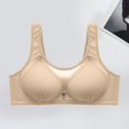 thumbnail image 2 of Koadzawe Women's Full Coverage Support Bra, Wireless Soft Cup Bra with Wide Straps, Mesh Panel and Smoothing Side Wings, Comfortable Everyday Underwear for All Day Wear and Daily Use Beige M, 2 of 9