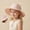Pink, variant on Kids Summer Beach Hat Floral Print Wide Brim UPF 50+ Sun Protection Bucket Cap