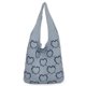 thumbnail image 1 of Bolso Mano Ganchillo para Mujer Bolso Hombro Diario Con Patrón Corazón Versátil (azul Claro), 1 of 8