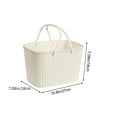 thumbnail image 2 of Bathroom Storage Basket, Portable Plastic Bath Wash Basket, Multi-Scenario Organizing Solution, Durable Rust-Proof Design, 27x18x18cm, Lightweight and Foldable, 2 of 7