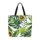 thumbnail image 1 of Fotbe Watercolor Green Tropical Bolsa Tote con Estampado para Mujer, Bolsos con Cremallera, Bolsa de Hombro Casual de Gran Capacidad con Bolsillos Internos, 1 of 7