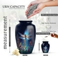 thumbnail image 2 of KARYLIZ Dragonfly Keepsake Urn - Decorative Urn For Ashes Adult Male - Cremation Urns for Women Mom - Funeral Urns for Adult Ashes Dad - Purple Flower Small Keepsake for Female 3 Inch, 2 of 7