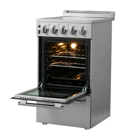 Forno Appliances - Pallerano Alta Qualita 2.05 Cu. Ft. Freestanding Electric Range - Silver