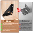 thumbnail image 4 of 12/30Pcs Triangle Corner Bracket Steel Corner Brace Bracket Rustproof Black Angle Shelf Bracket Connector with Screw Furniture Corner Connector Triangle Shelf Bracket, 4 of 8
