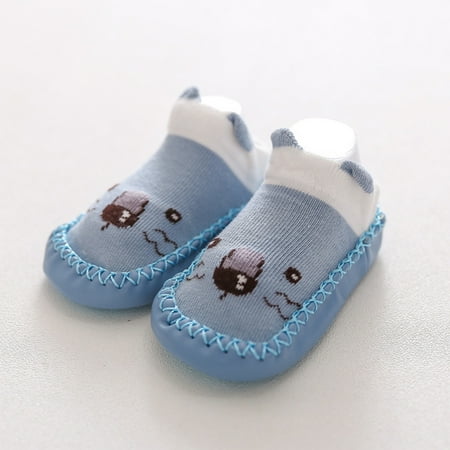 

Cathalem 6 Toddler Socks Walking Baby Kids Shoes Shoes First Girls The Non-Slip Cartoon Boys Floor Baby Size 4 Baby Girl Shoes Blue 18 Months