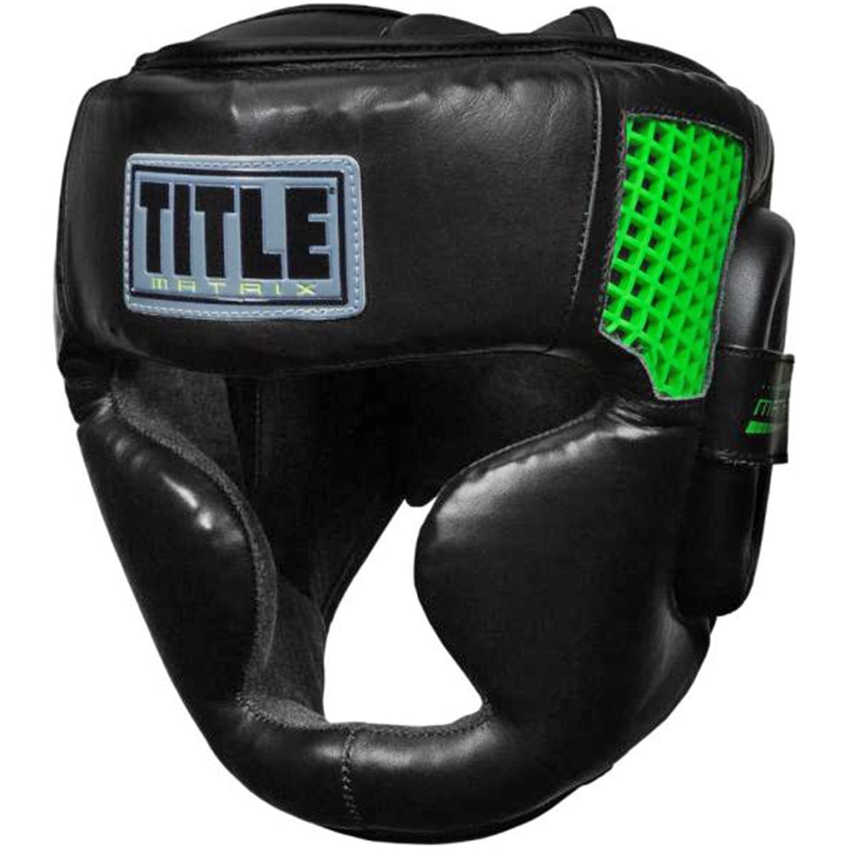 Title Boxing Matrix Full Face Training Headgear Regular Black/Neon