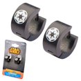 thumbnail image 1 of Pendientes Huggie negros con logo de engranaje imperial de Star Wars Body Vibe 839546008399, 1 of 1