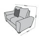 thumbnail image 4 of Love seat El Bazar Store Islandia Lino Gris oxford 2 plazas, Modular, Moderno, Sala, 4 of 4