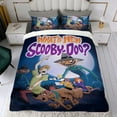 thumbnail image 4 of Scooby Doo Conjunto de sábanas temático, trío de piezas, cómodo y amigable con la piel, diseño único, regalo de decoración para el hogar para familiares, amigos y fans,173cm *218cm, 4 of 6