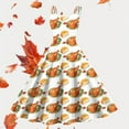 thumbnail image 2 of Elegant Women's Formal Dress Thanksgiving Turkey Print Oversized Skirt Fashionable Versatile Holiday Party Attire, 2 of 2