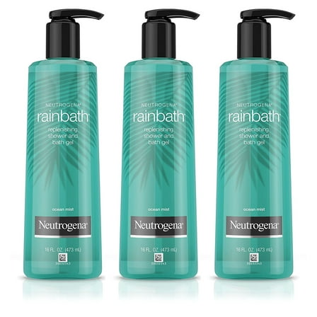 Neutrogena Rainbath Replenishing Shower And Bath Gel, Ocean Mist 16 oz (Pack of 3)