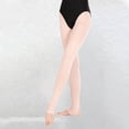 thumbnail image 2 of CPNG Girls Stirrup Tights Dance Socks Solid Color Thin Pantyhose 60D Stepping Pantyhose Dance Socks Ballet Tights(Pink,4-6 Years), 2 of 9