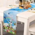 thumbnail image 4 of Easter Egg Bunny Table Runner Kitchen Table Decoration Table Cloth Pad Coffee Table Cloth Holiday Banquet Living Room Table Cloth (9), 4 of 6