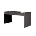 thumbnail image 3 of Kizie Writing Desk- 4 Drawers- Black Rubberwood- Rectangular 60 Inch, 3 of 5