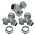 thumbnail image 1 of RUNROTOO Drain Hose Y Connector 3Pcs Grey PP Y Shaped For Water Distribution In Washing Machine Parts, 1 of 8