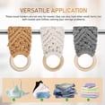 thumbnail image 3 of Raindrops Crochet Kitchen Towel Holder 3 Pcs Nordic Style Towel Ring Boho Handmade, 3 of 7