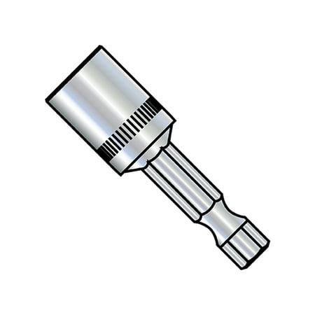 

7/16X1 3/4 Magnetic Hex Driver Power Nutsetter Insert Bit (Pack Qty 10) BC-37-893